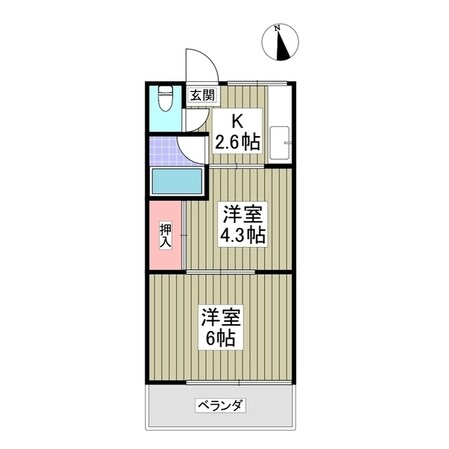 コーポ悠久の物件間取画像